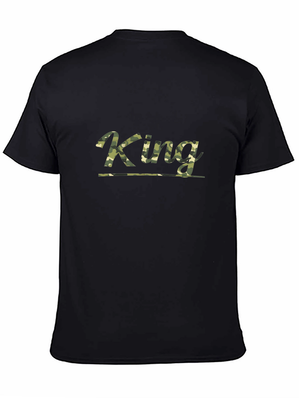 King Camo Graphic Tee - Mens Black T-Shirt