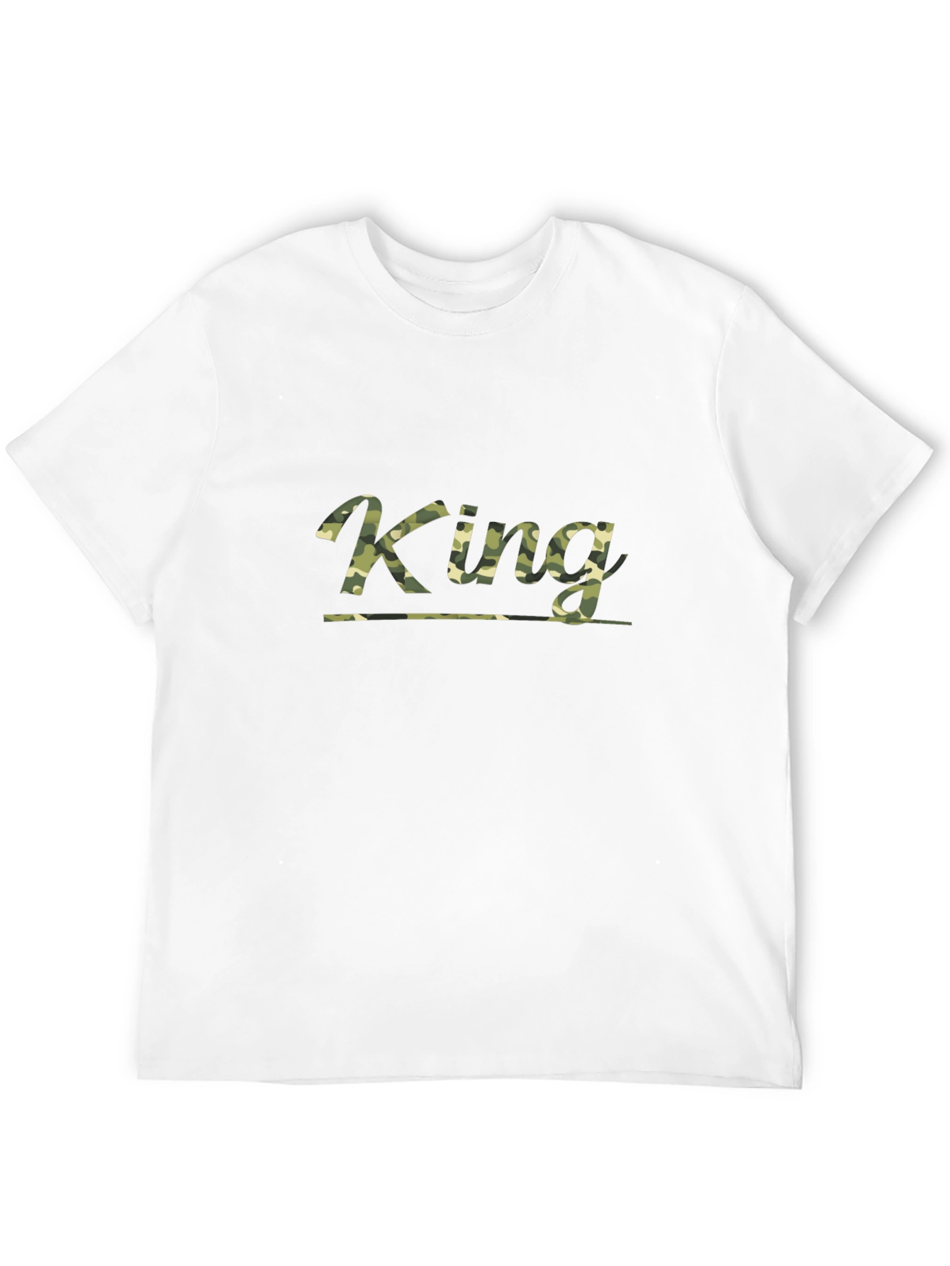 King Camo Graphic Tee - Mens Black T-Shirt