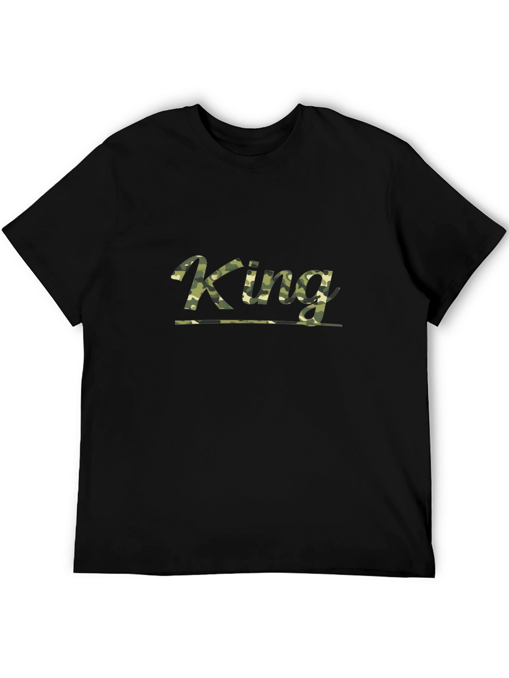King Camo Graphic Tee - Mens Black T-Shirt