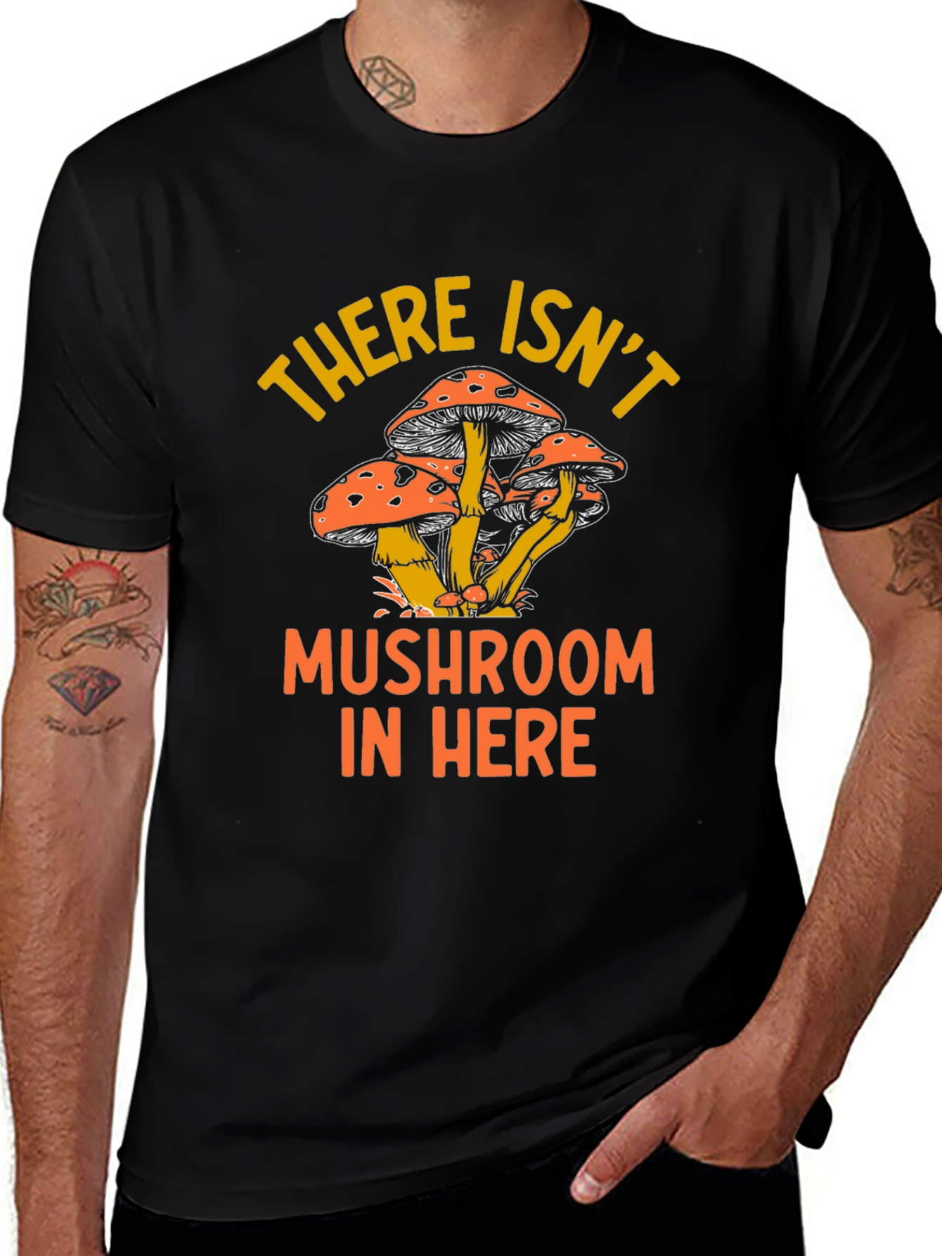 Mushroom Humor Graphic T-Shirt