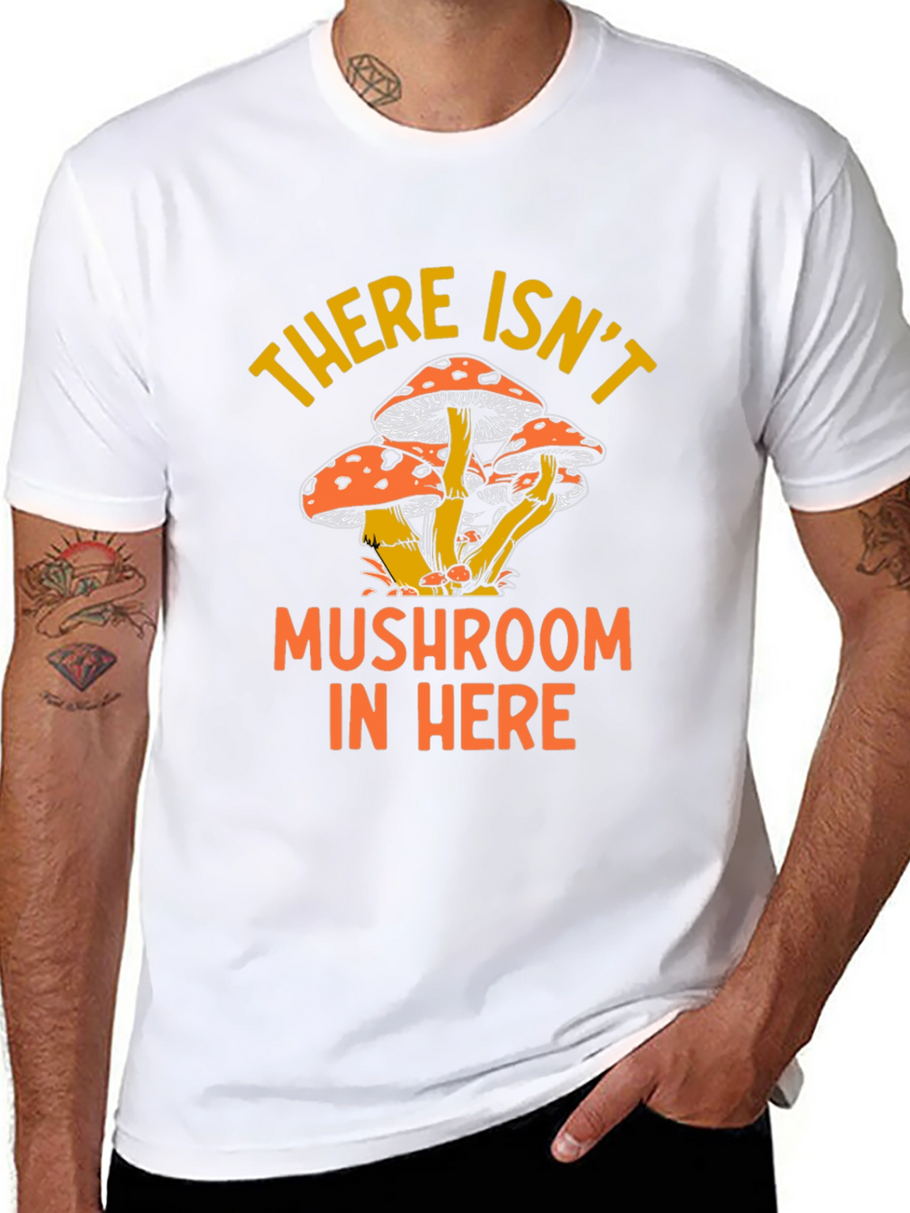 Mushroom Humor Graphic T-Shirt