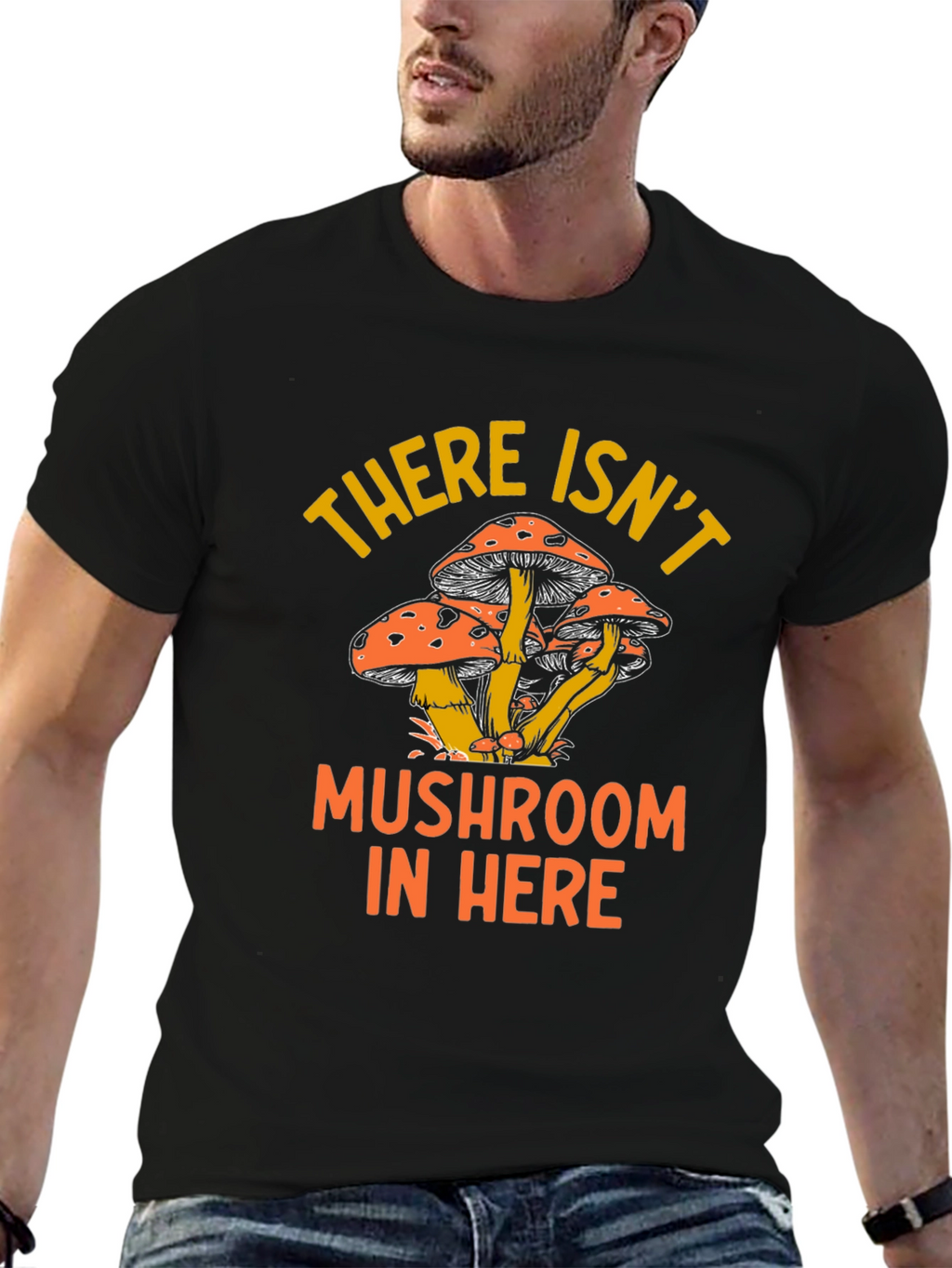 Mushroom Humor Graphic T-Shirt