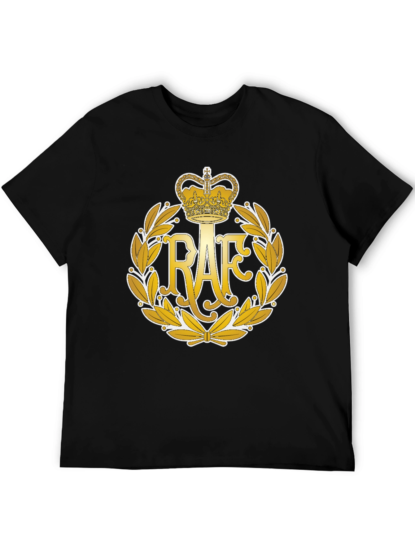 RAF Royal Air Force T-Shirt - Crown Laurel Emblem
