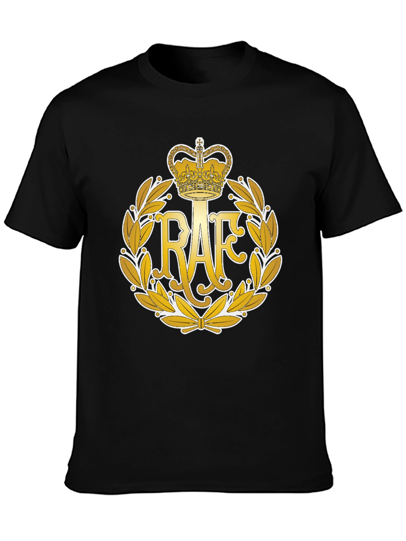 RAF Royal Air Force T-Shirt - Crown Laurel Emblem