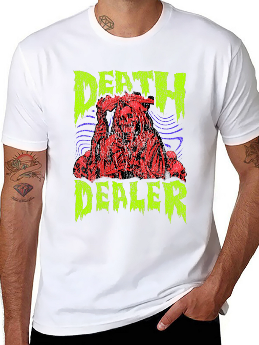 Death Dealer Graphic Print T-Shirt
