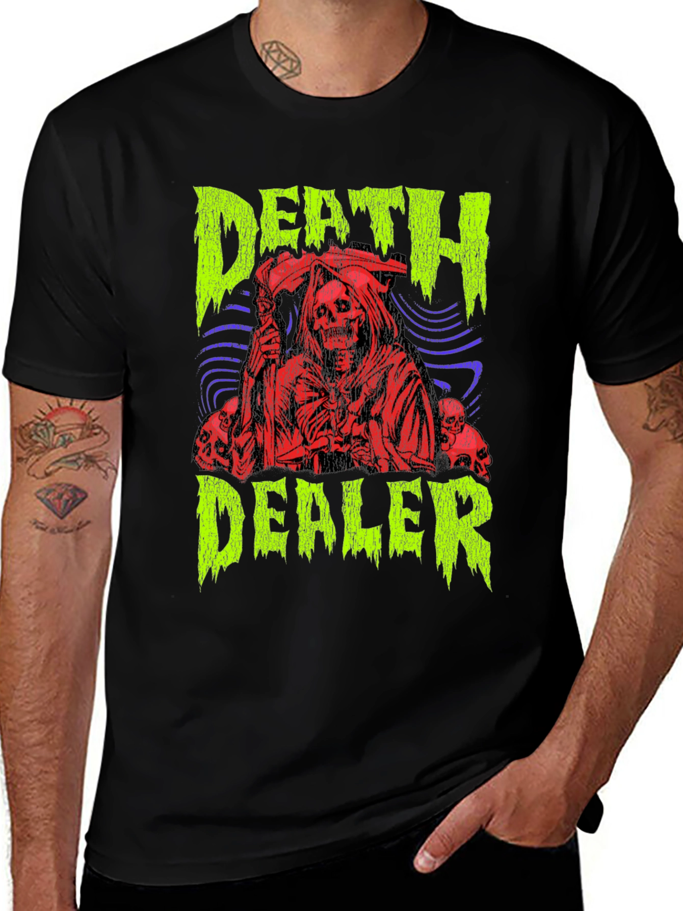 Death Dealer Graphic Print T-Shirt