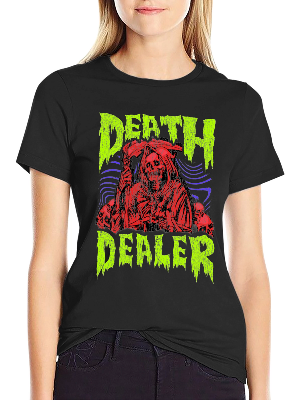 Death Dealer Graphic Print T-Shirt