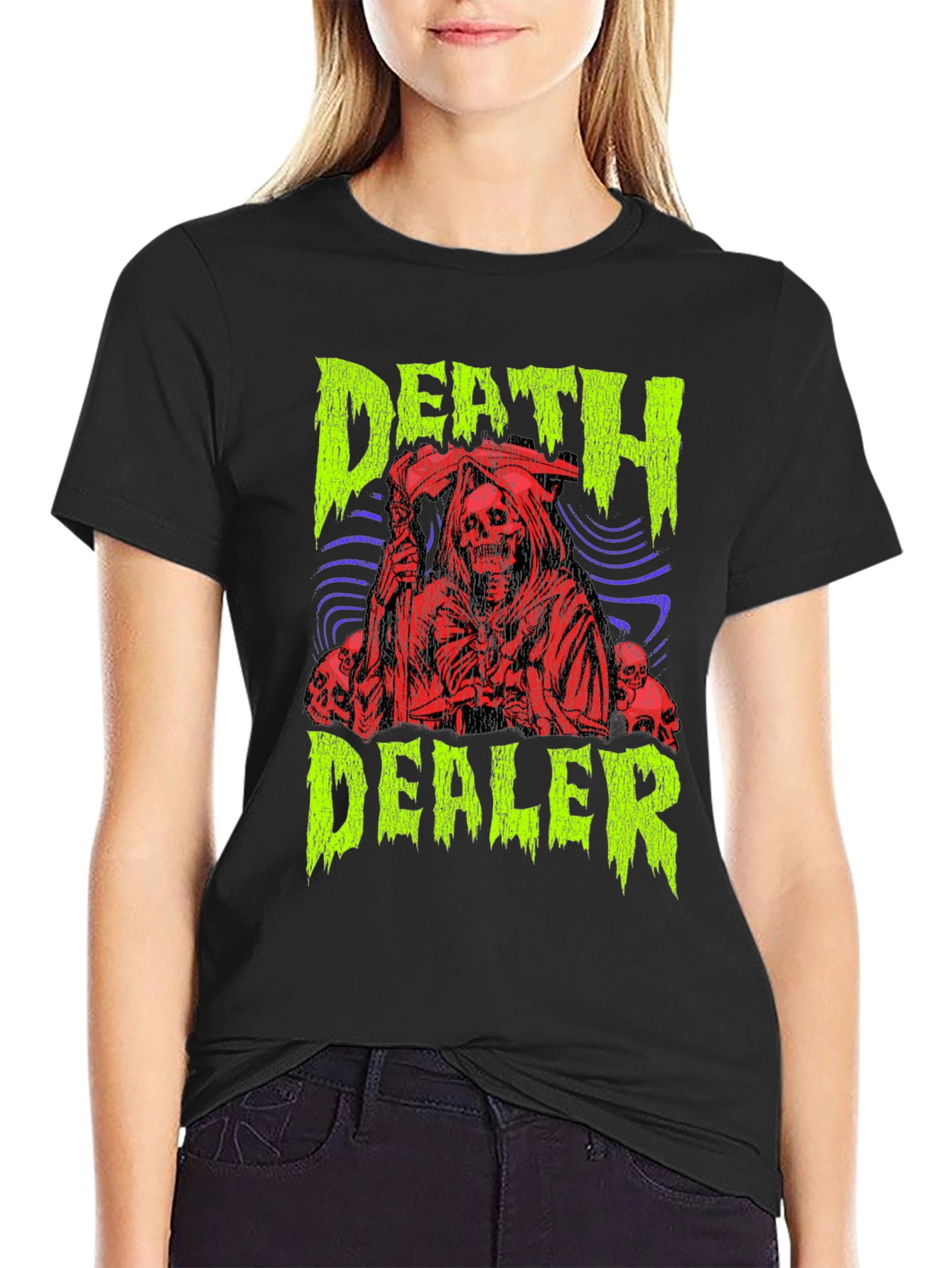 Death Dealer Graphic Print T-Shirt