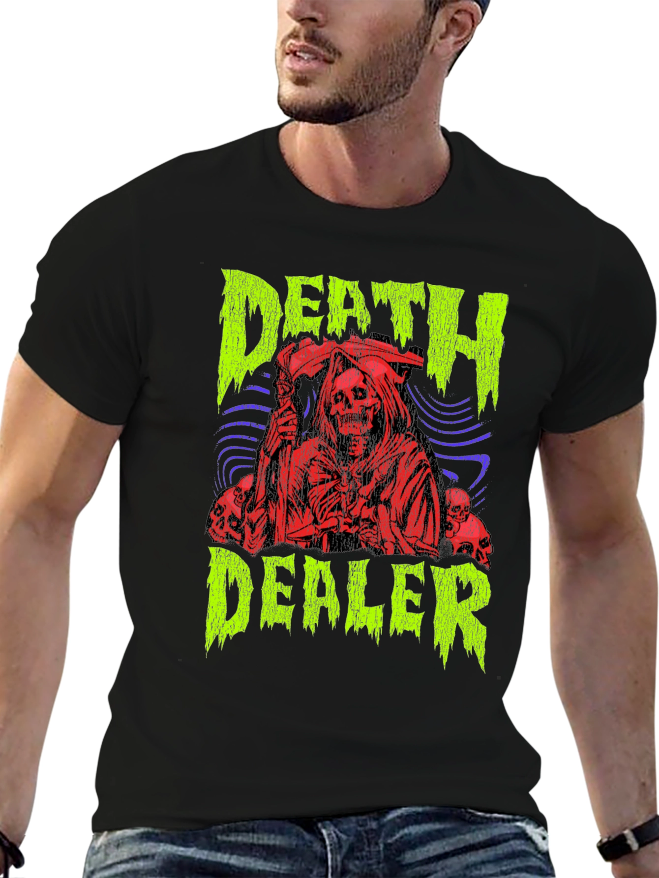 Death Dealer Graphic Print T-Shirt