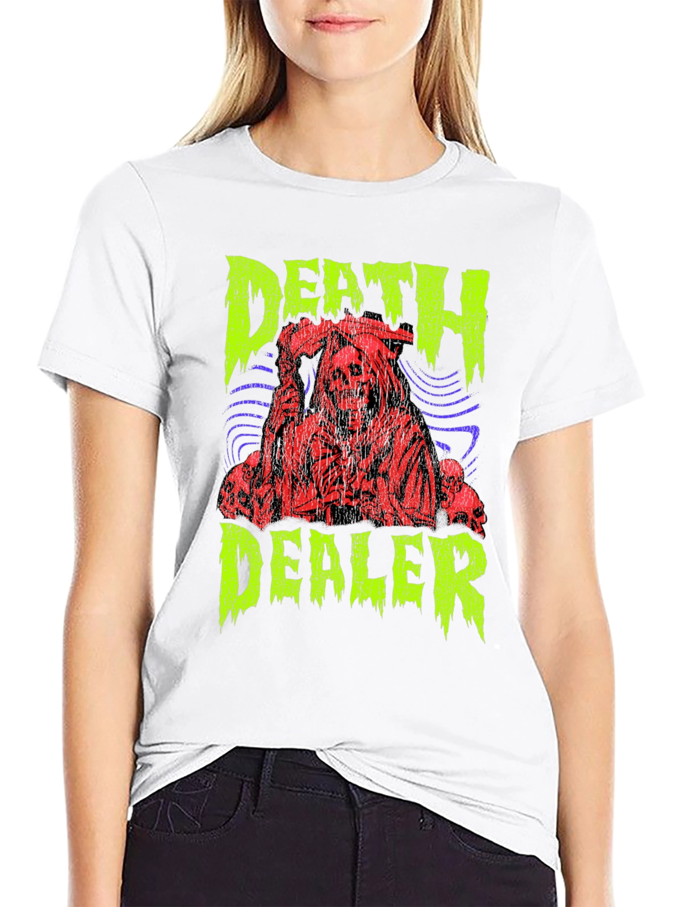 Death Dealer Graphic Print T-Shirt