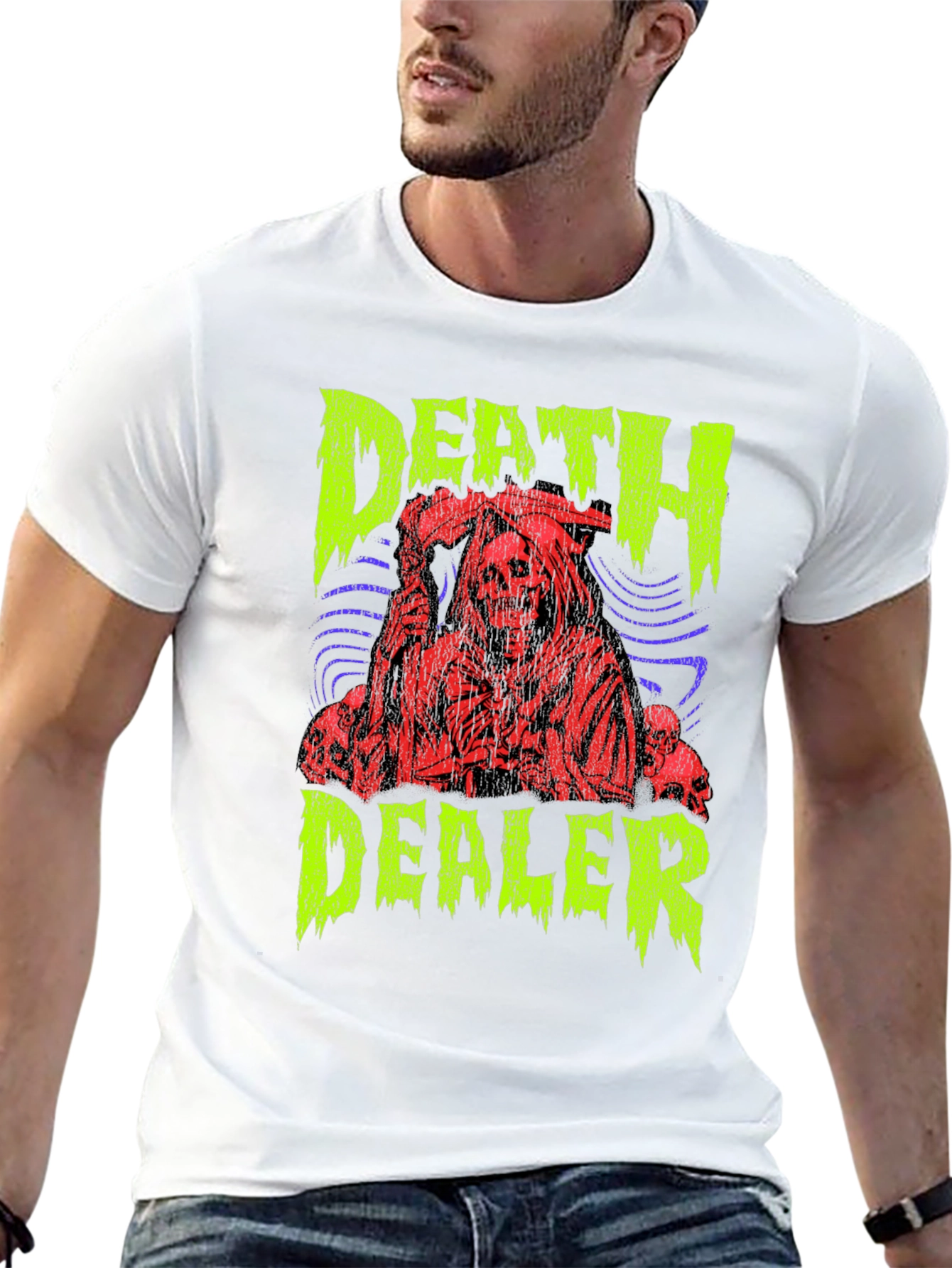 Death Dealer Graphic Print T-Shirt