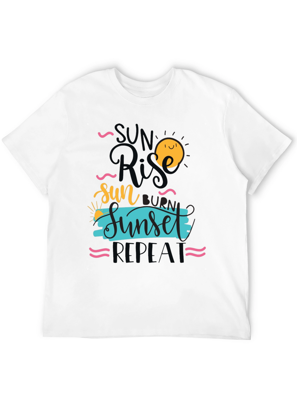 Sunrise Sunset Repeat Graphic Tee - Casual Comfort
