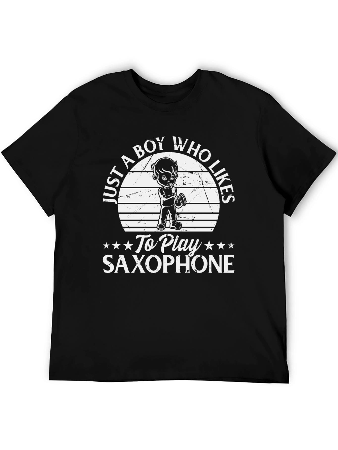 Boy Who Likes Saxophone T-Shirt