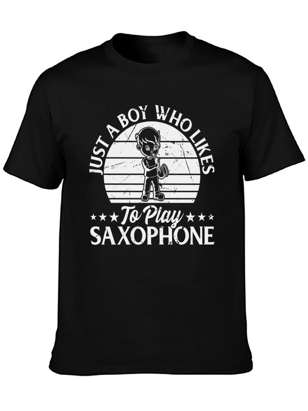 Boy Who Likes Saxophone T-Shirt