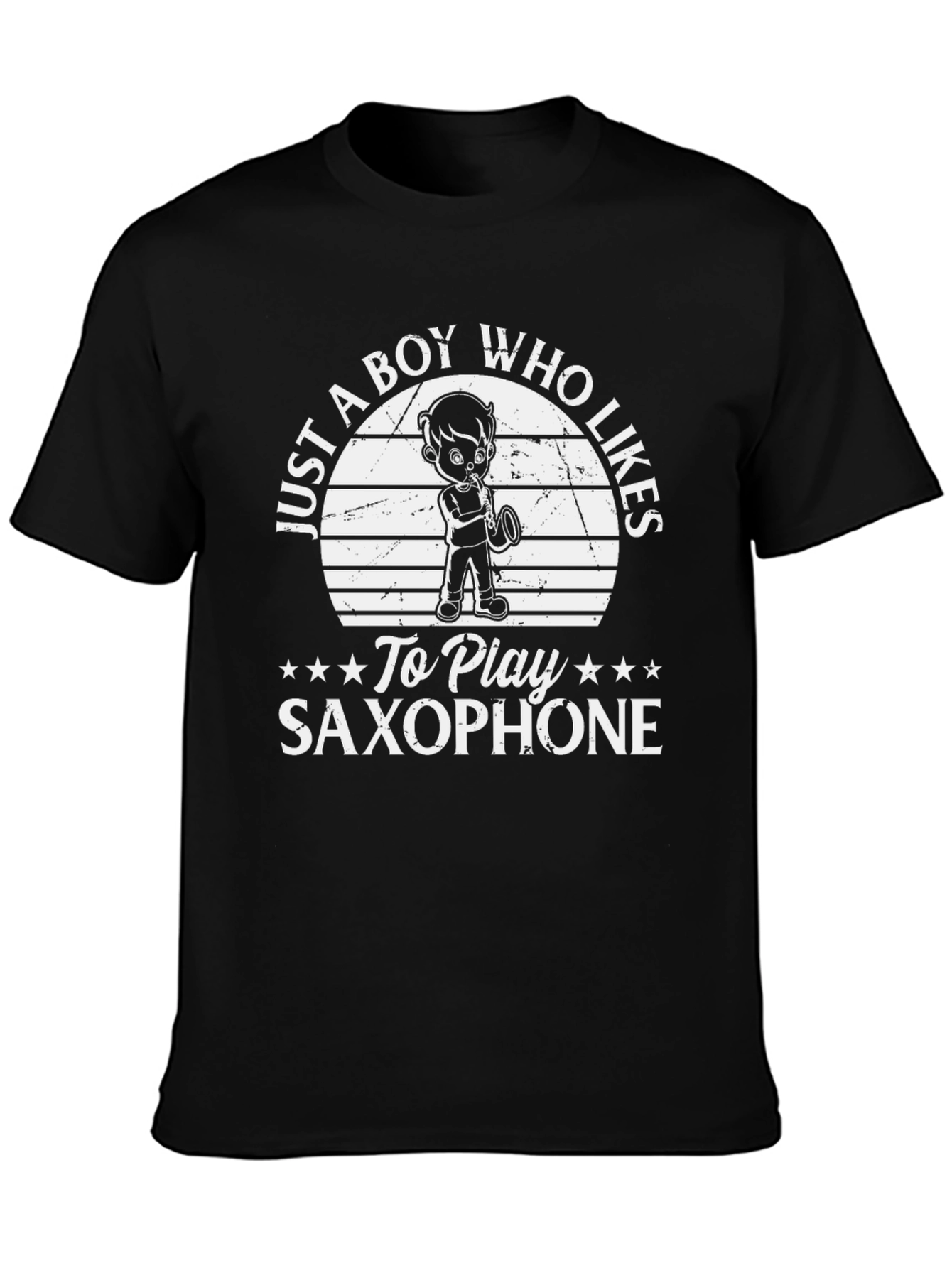 Boy Who Likes Saxophone T-Shirt