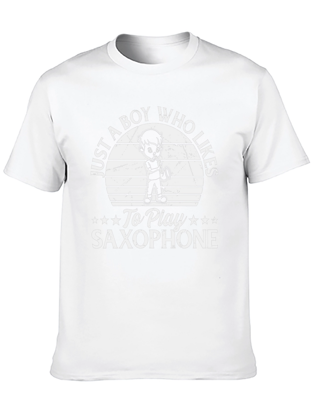 Boy Who Likes Saxophone T-Shirt
