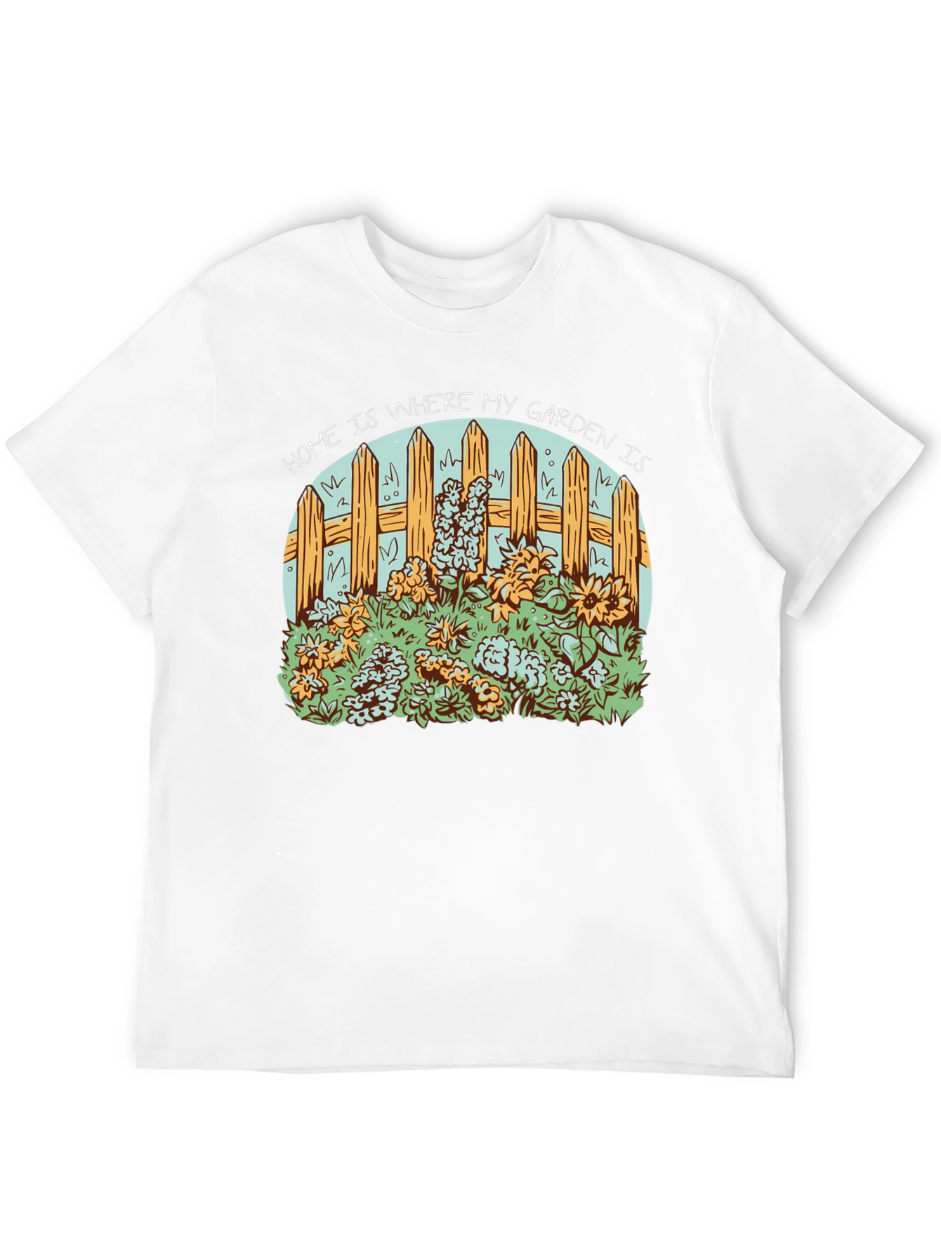 Home Is Where My Garden Is Black Tee