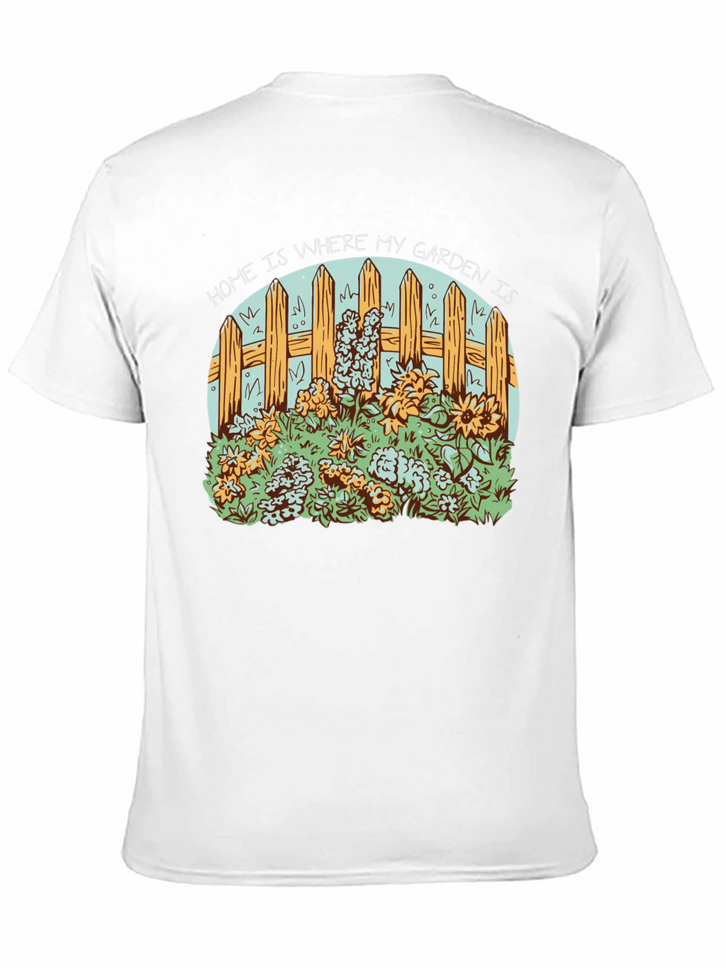 Home Is Where My Garden Is Black Tee