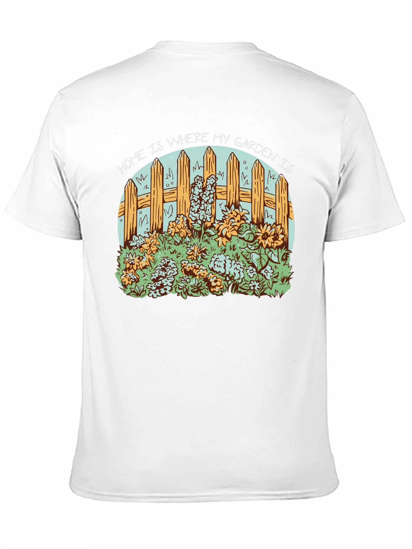Home Is Where My Garden Is Black Tee