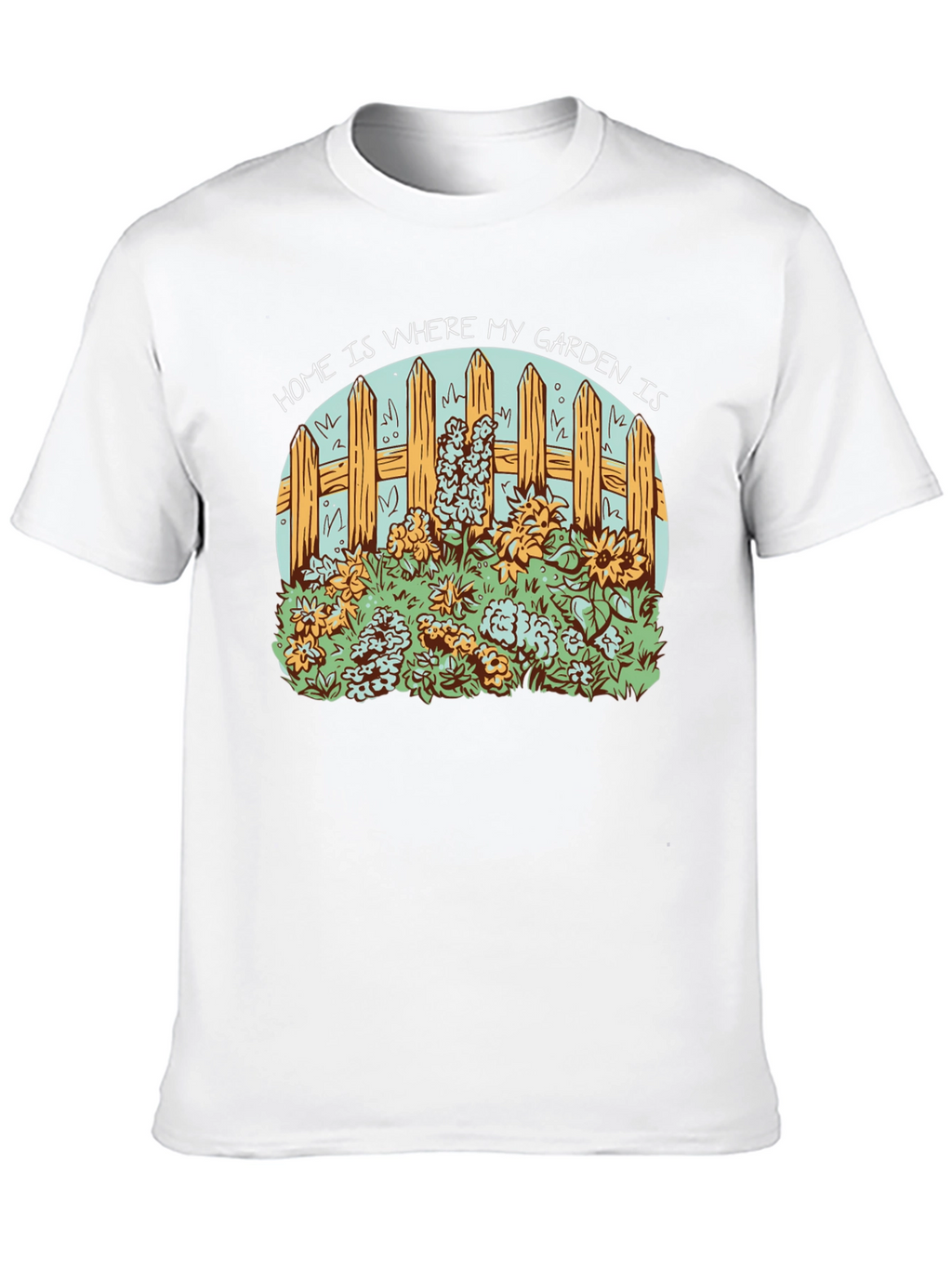 Home Is Where My Garden Is Black Tee
