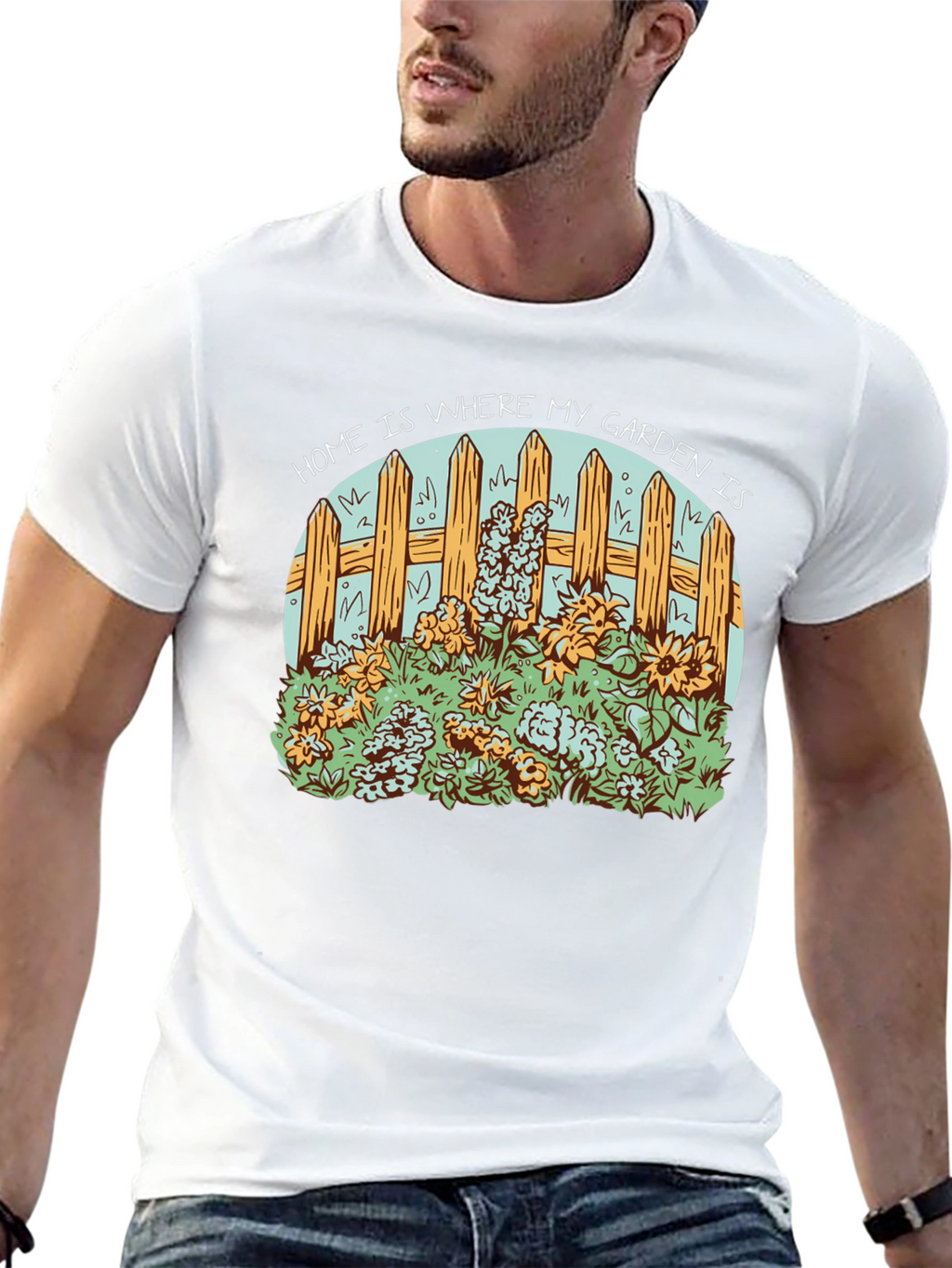 Home Is Where My Garden Is Black Tee