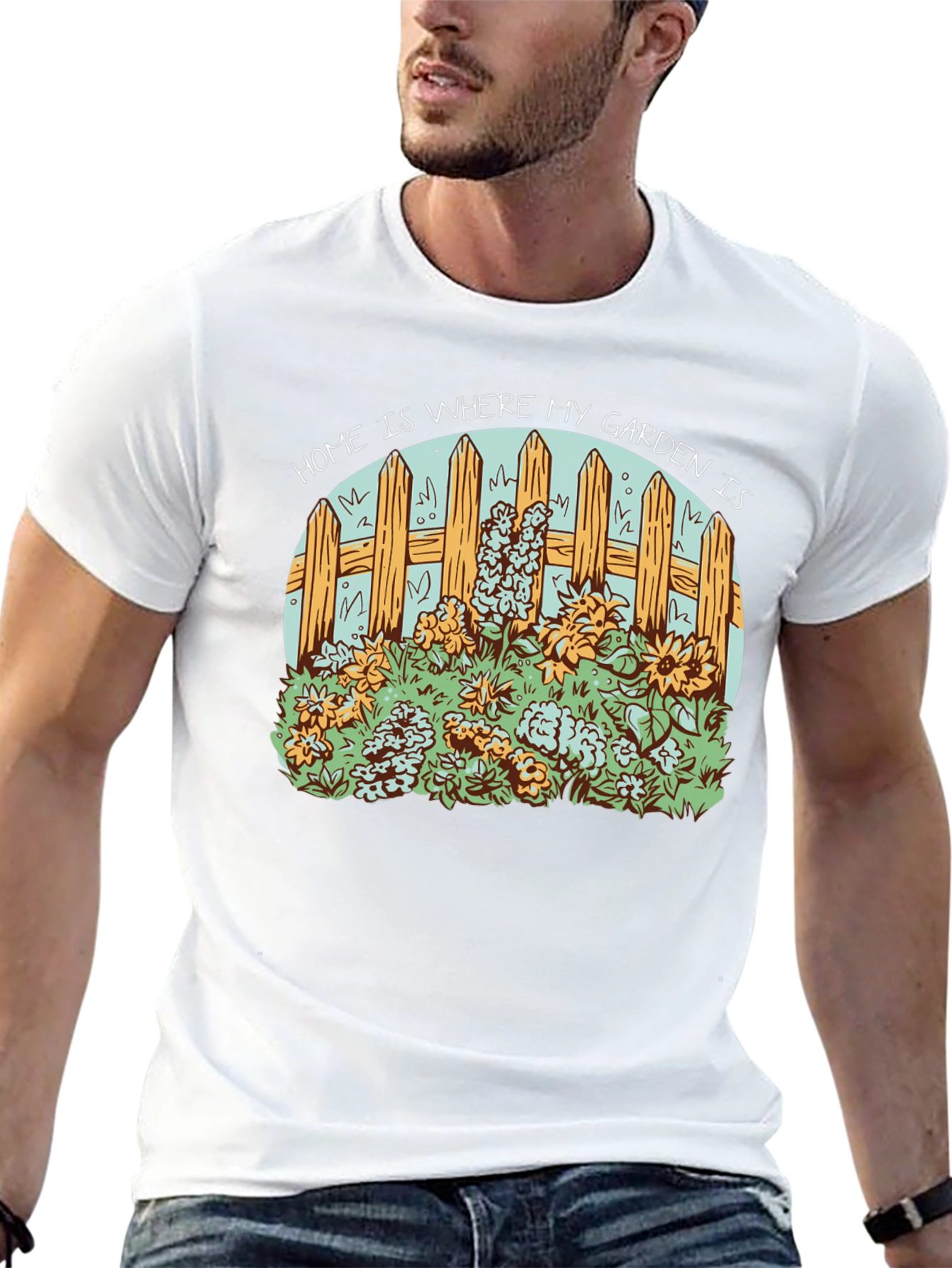 Home Is Where My Garden Is Black Tee