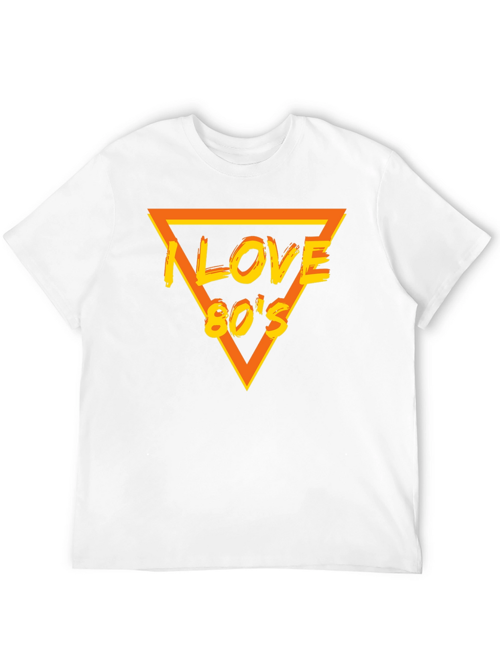 I Love 80s Black T-Shirt - Retro Style!