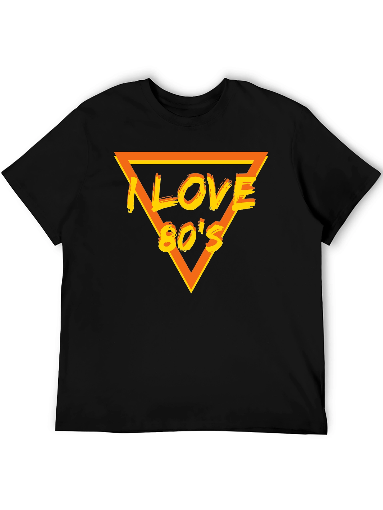 I Love 80s Black T-Shirt - Retro Style!