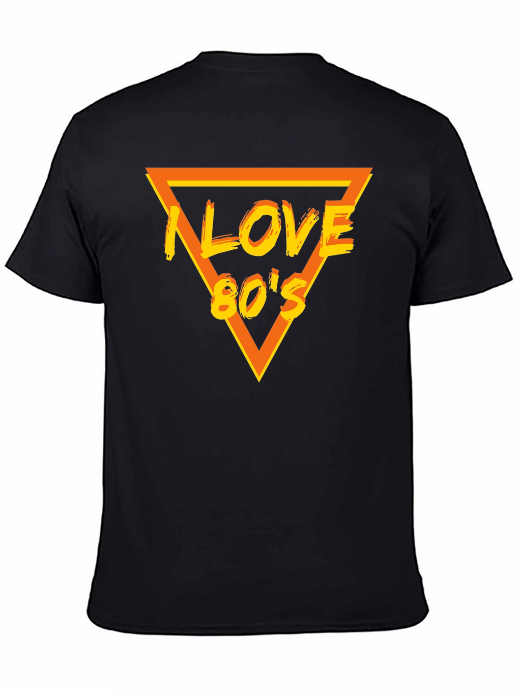 I Love 80s Black T-Shirt - Retro Style!