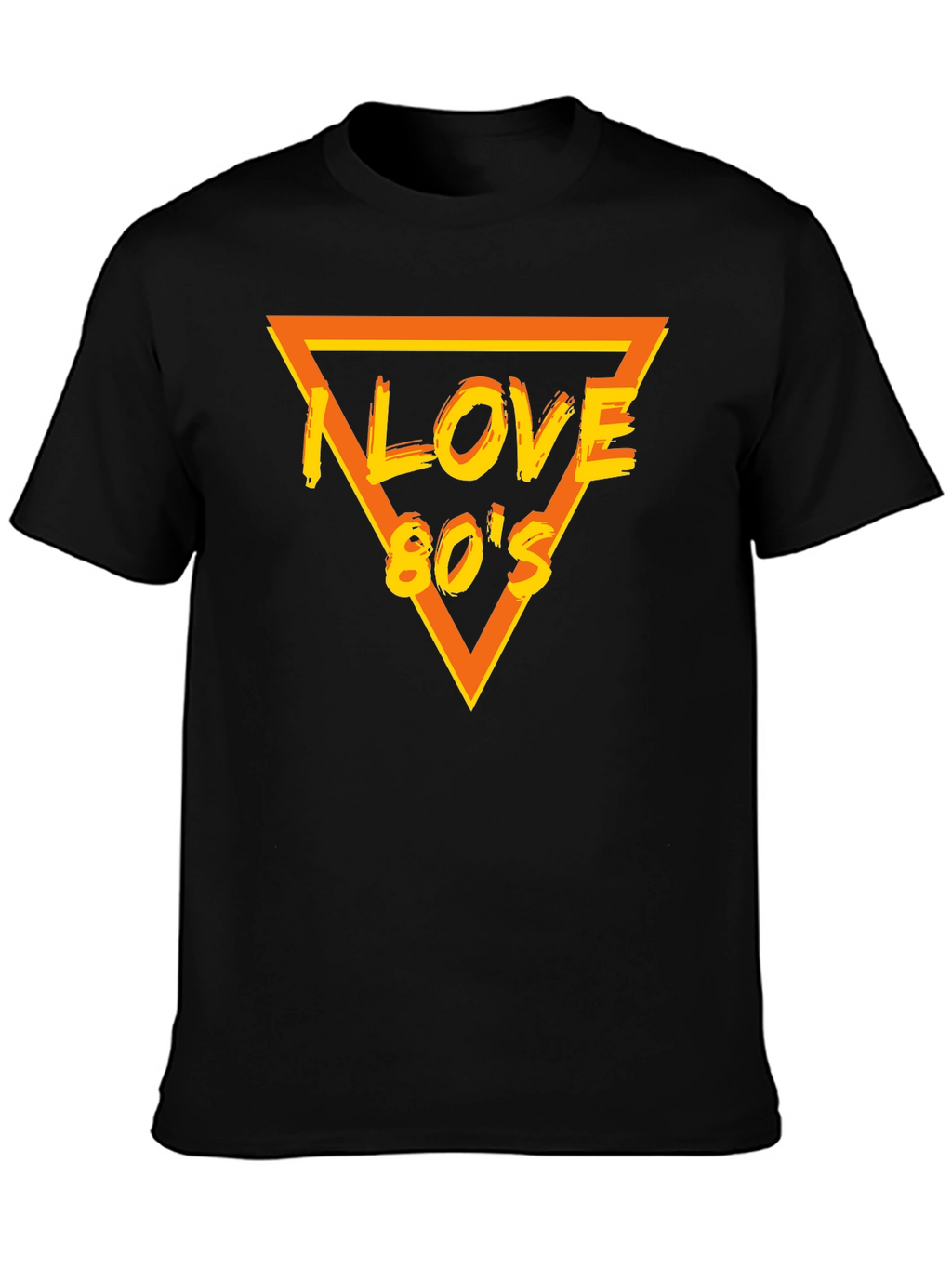 I Love 80s Black T-Shirt - Retro Style!