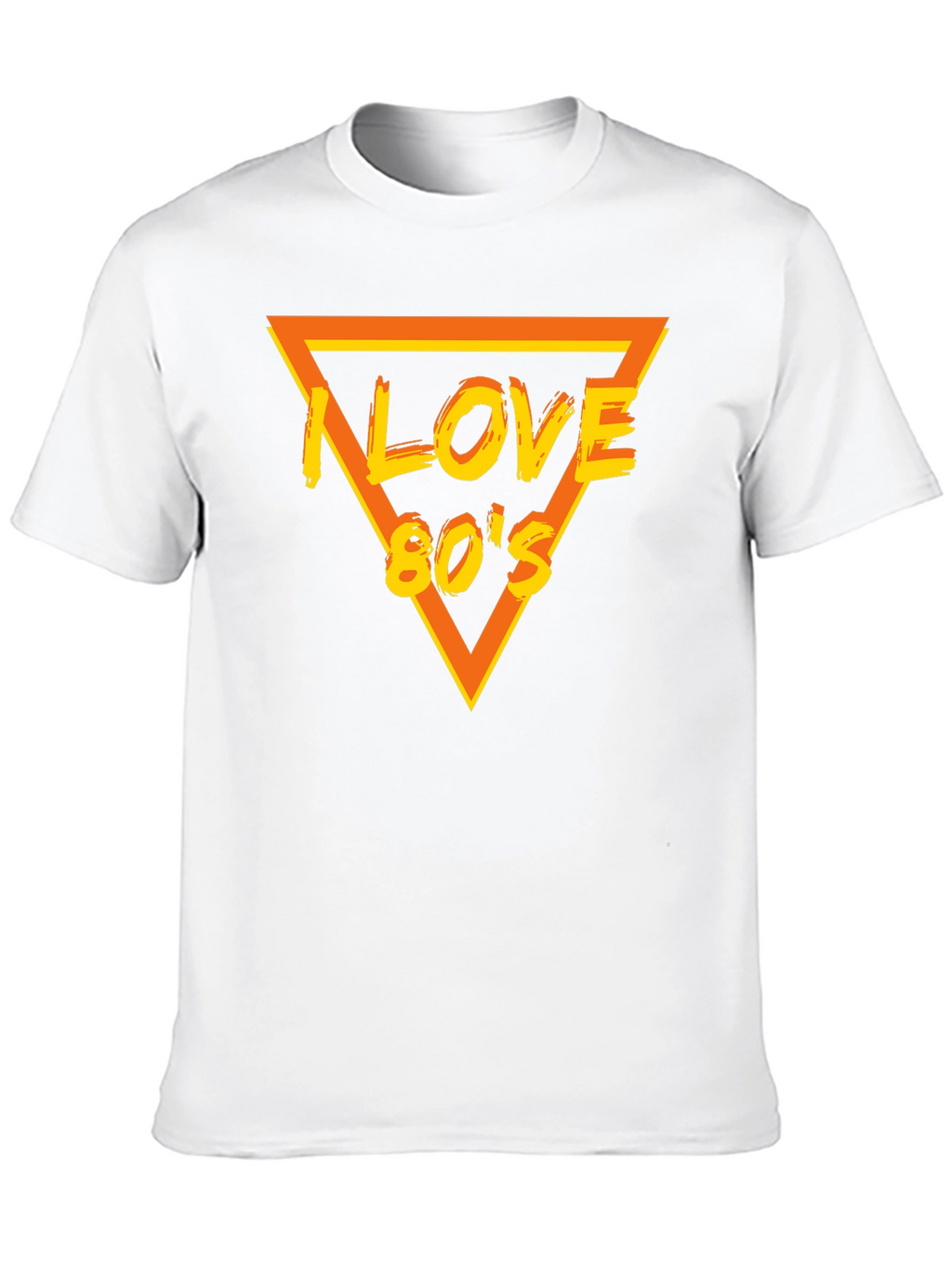 I Love 80s Black T-Shirt - Retro Style!