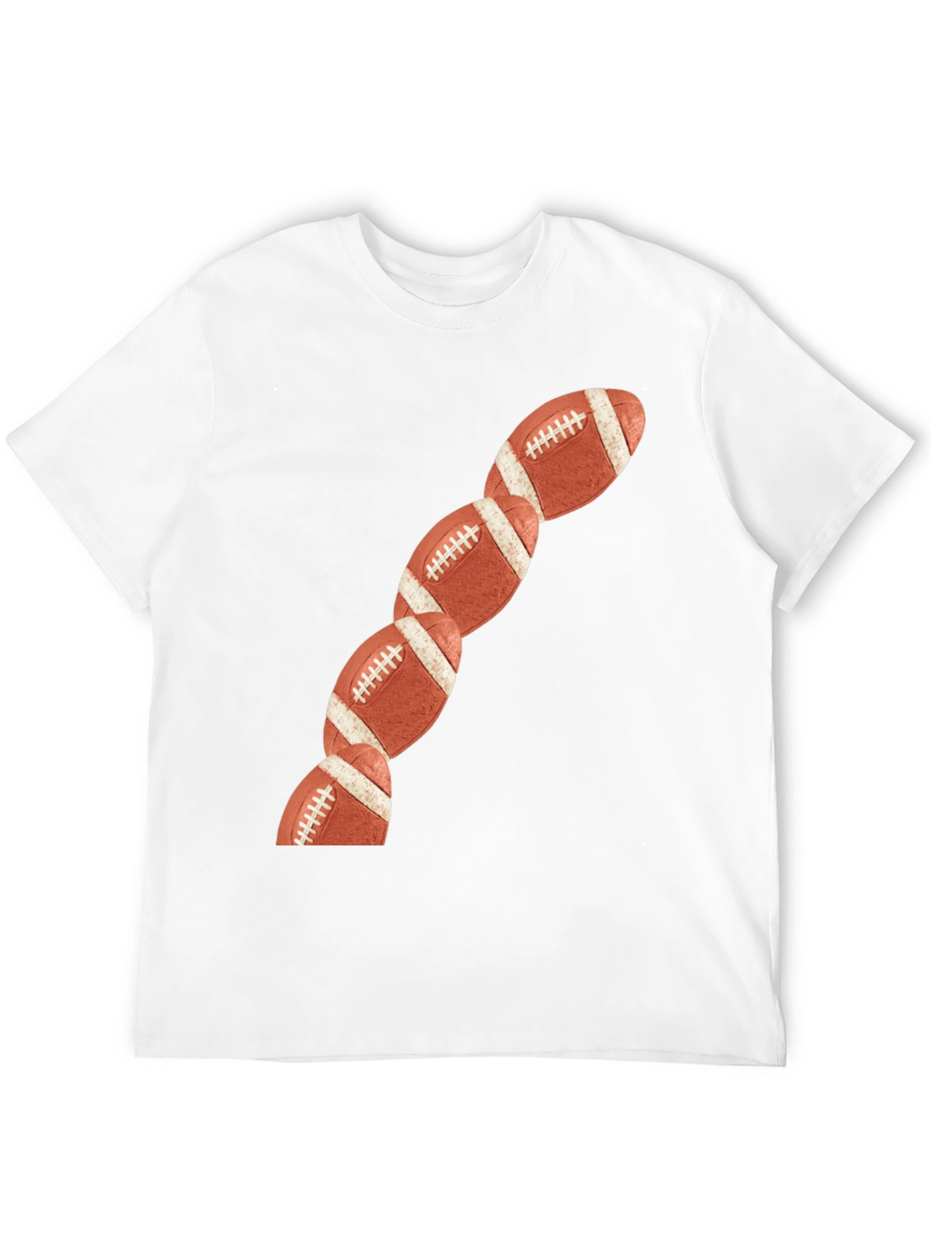 Football Chain T-Shirt - Sports Fan Apparel