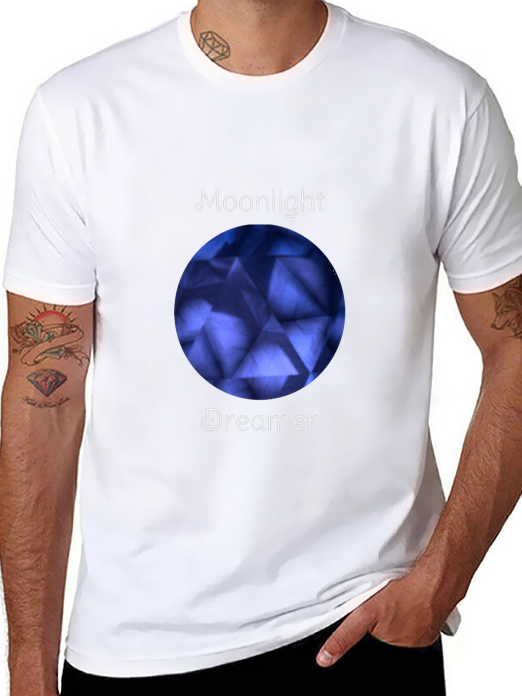 Moonlight Dreamer Black T-Shirt