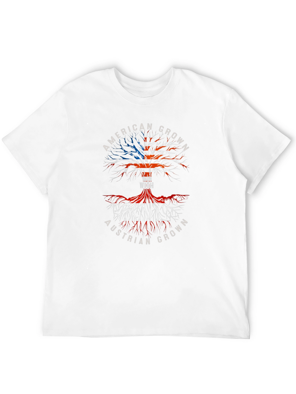American Austrian Roots Tree Graphic T-Shirt