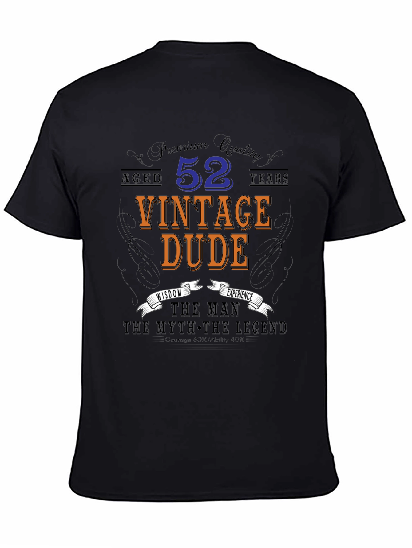 Vintage Dude 52nd Birthday Graphic Tee