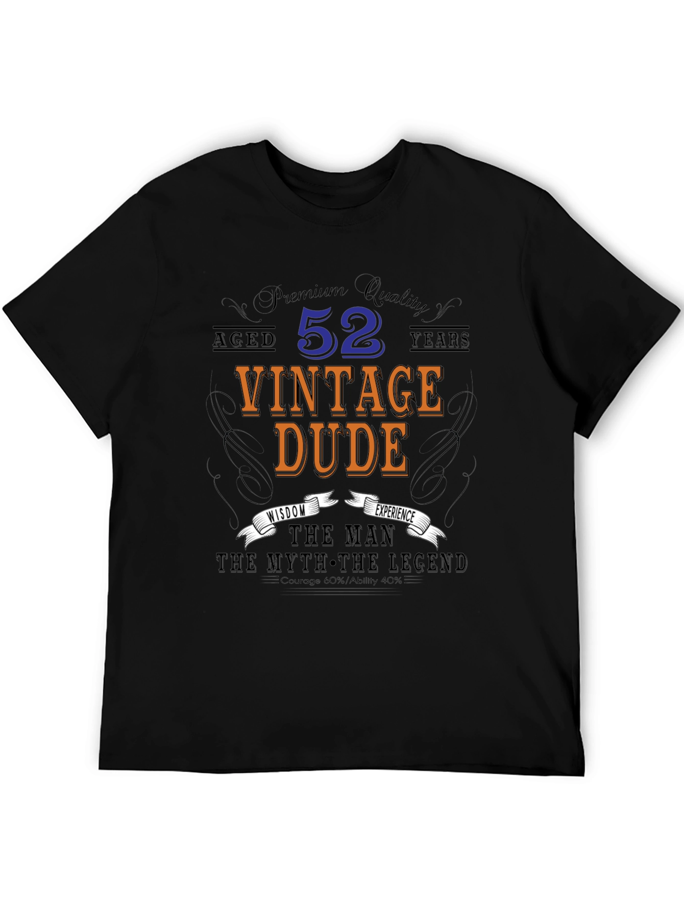 Vintage Dude 52nd Birthday Graphic Tee