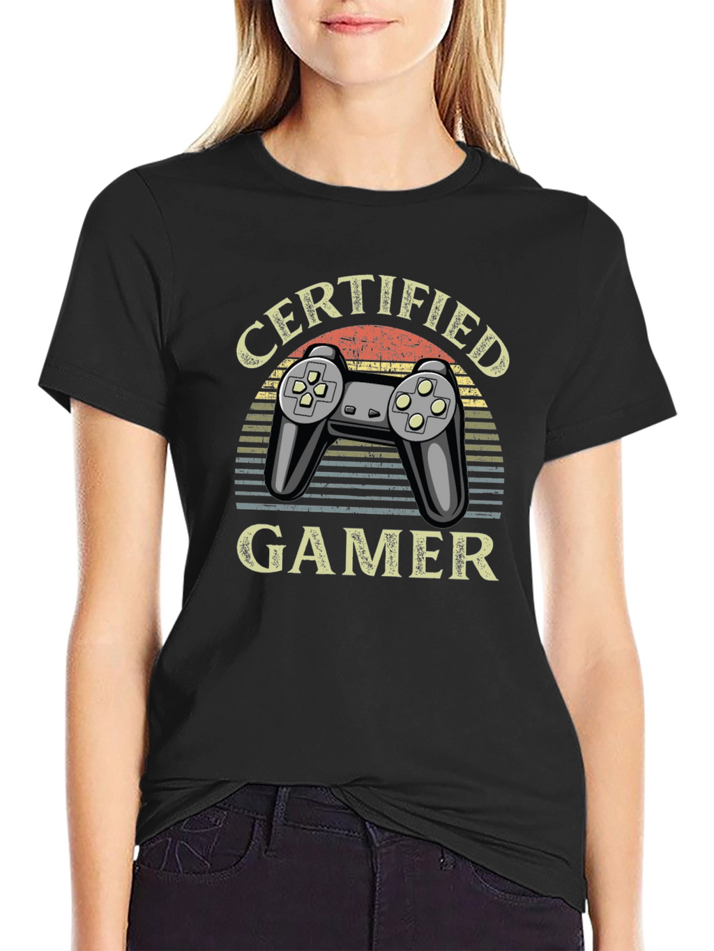 Certified Gamer T-Shirt - Retro Gaming Design