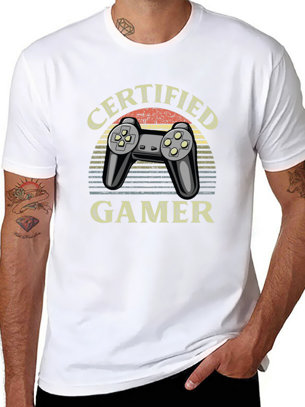 Certified Gamer T-Shirt - Retro Gaming Design