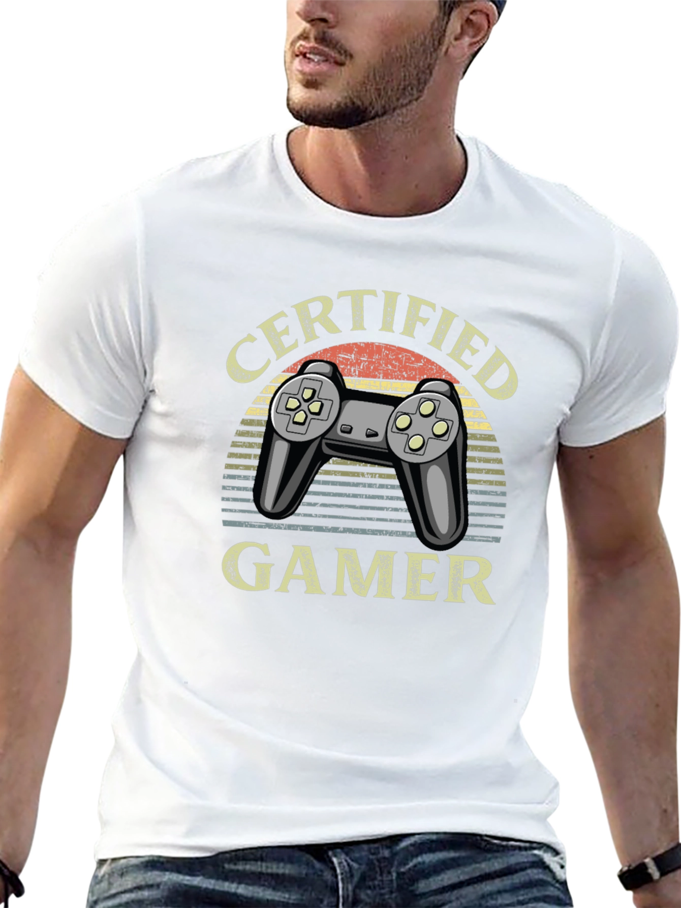 Certified Gamer T-Shirt - Retro Gaming Design