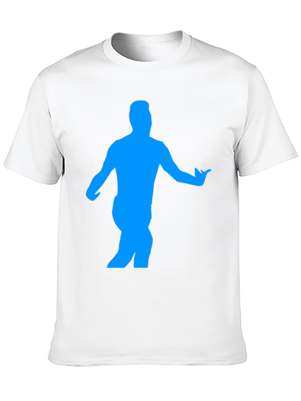 Mens Black T-Shirt with Blue Dancer Graphic