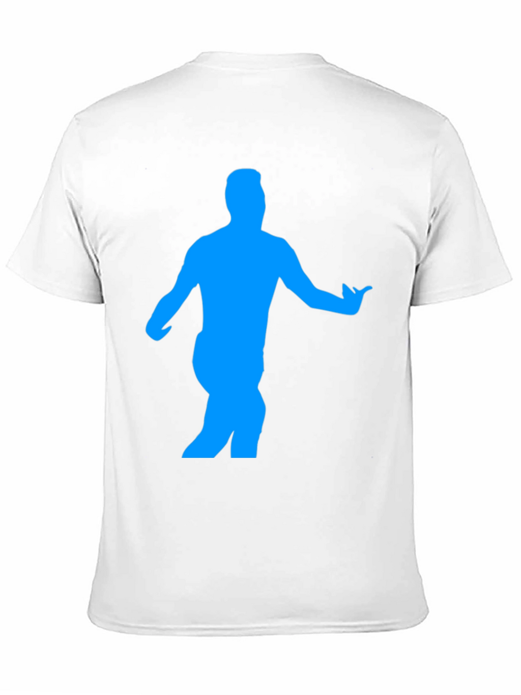 Mens Black T-Shirt with Blue Dancer Graphic