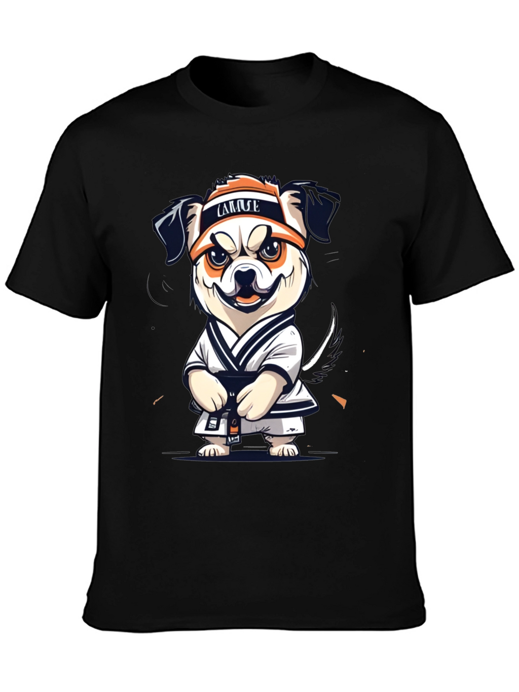 Karate Dog Graphic T-Shirt