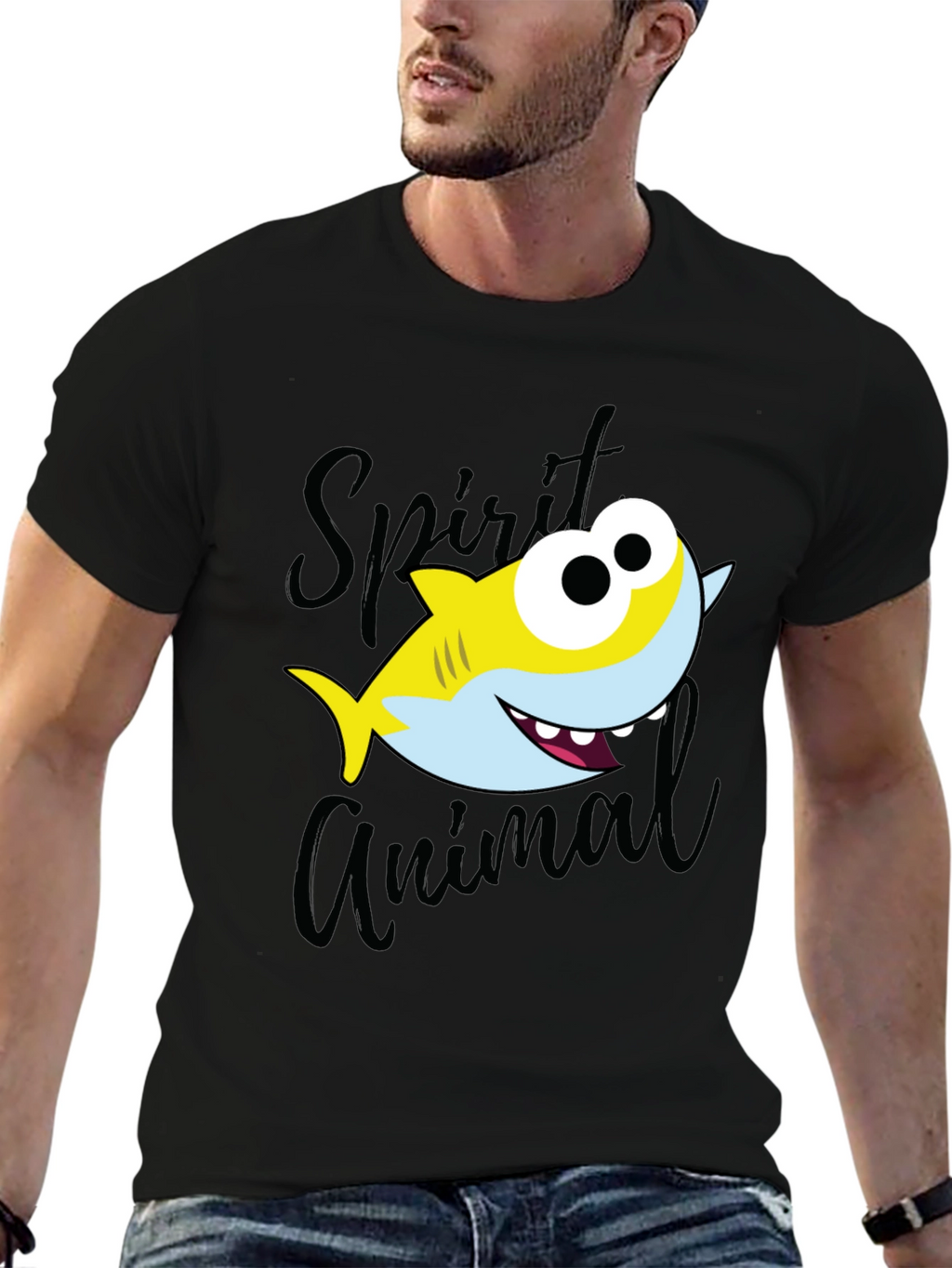 Shark Spirit Animal Graphic T-Shirt