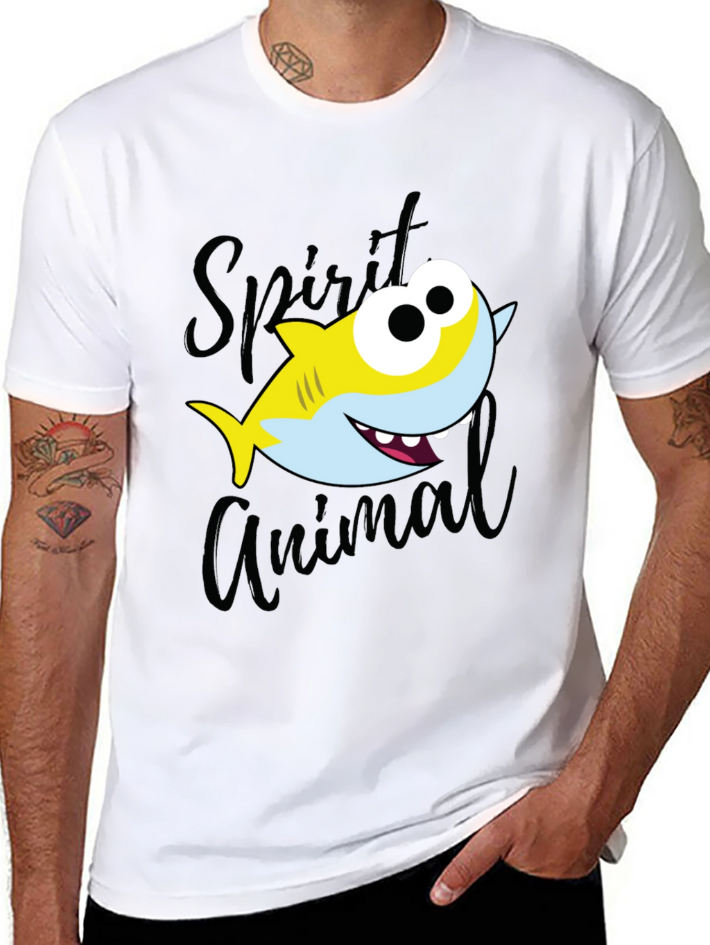Shark Spirit Animal Graphic T-Shirt