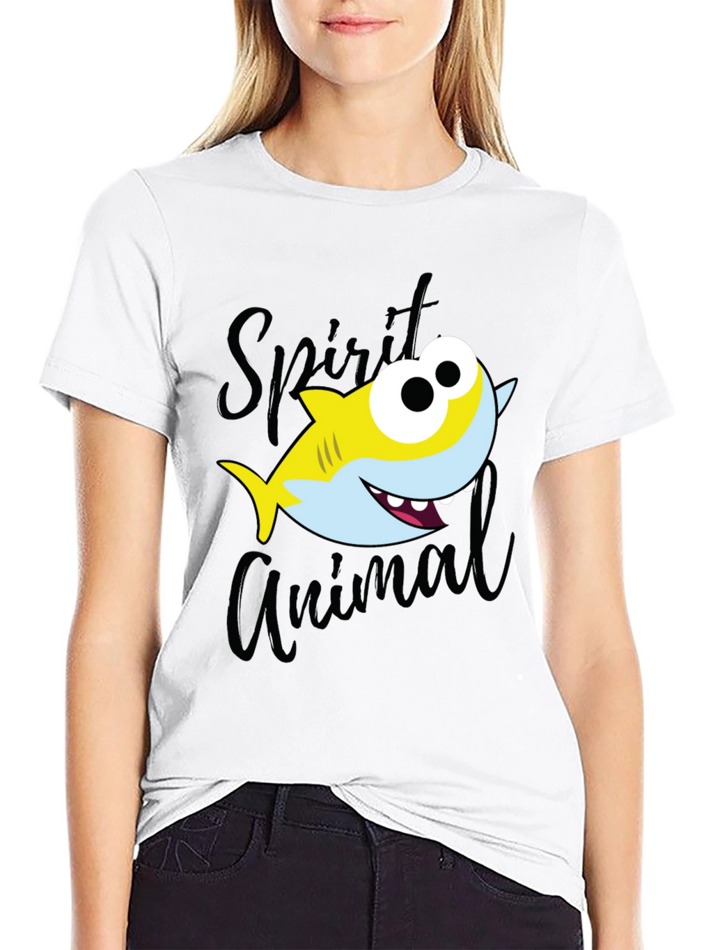 Shark Spirit Animal Graphic T-Shirt