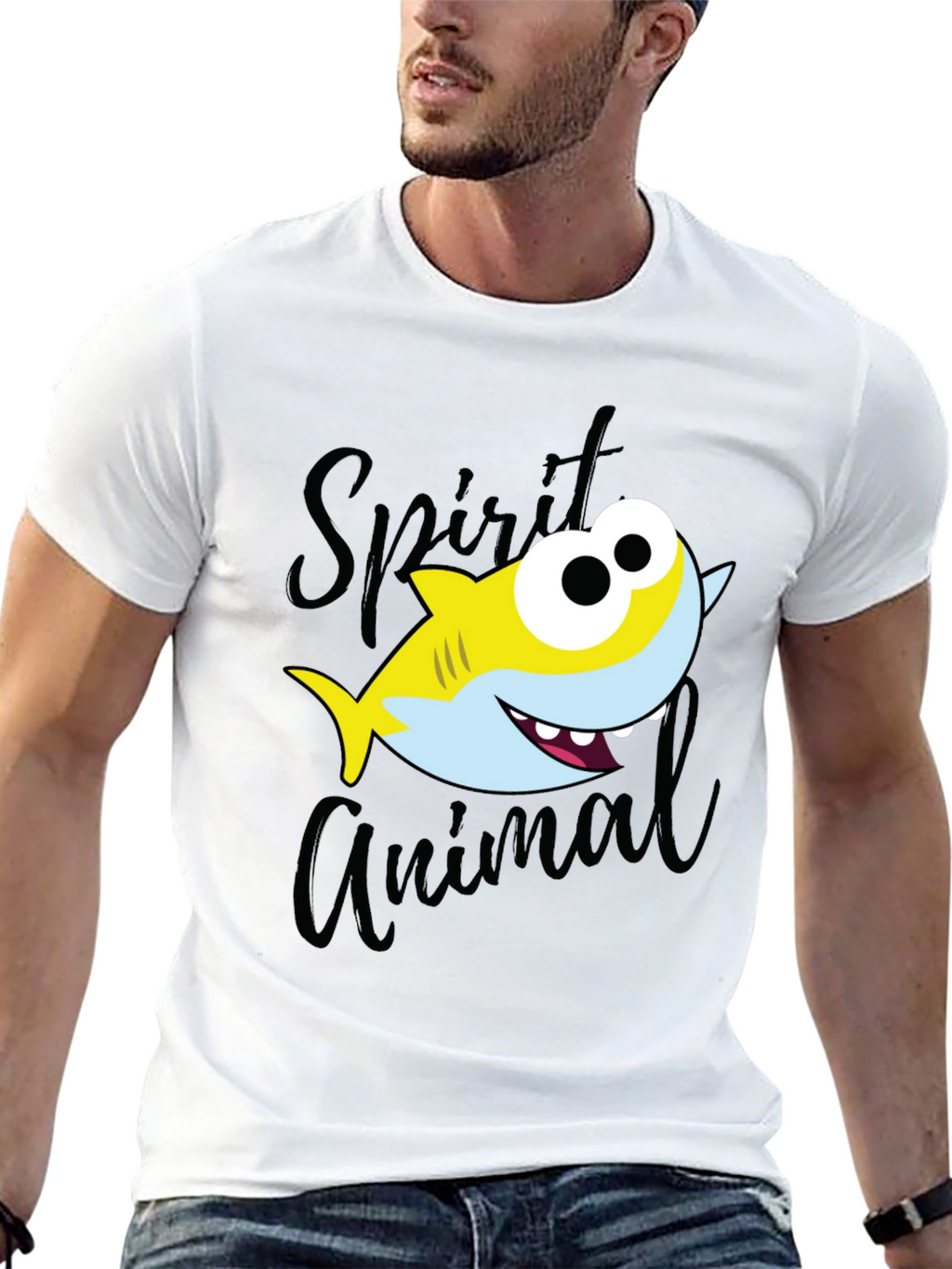 Shark Spirit Animal Graphic T-Shirt