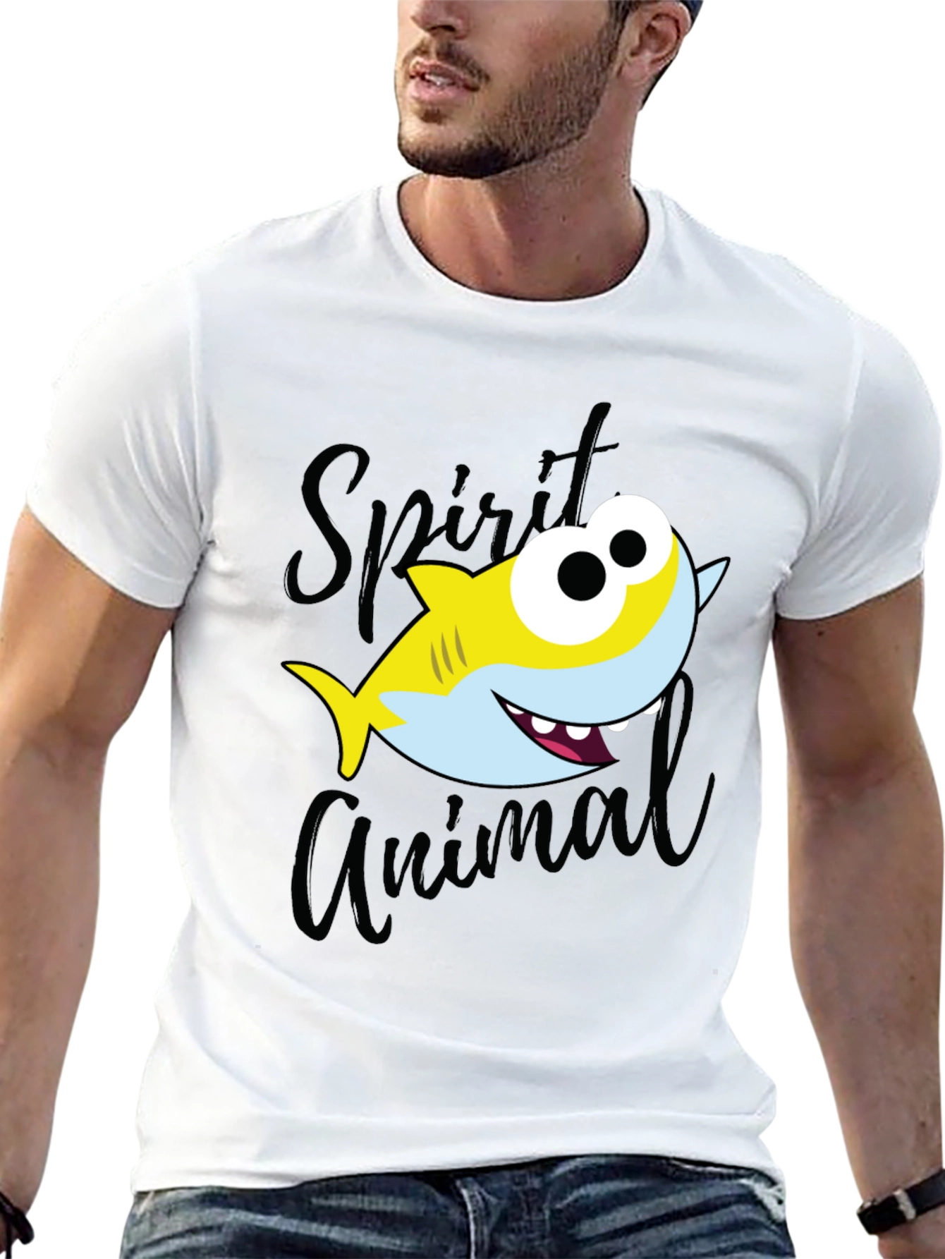 Shark Spirit Animal Graphic T-Shirt
