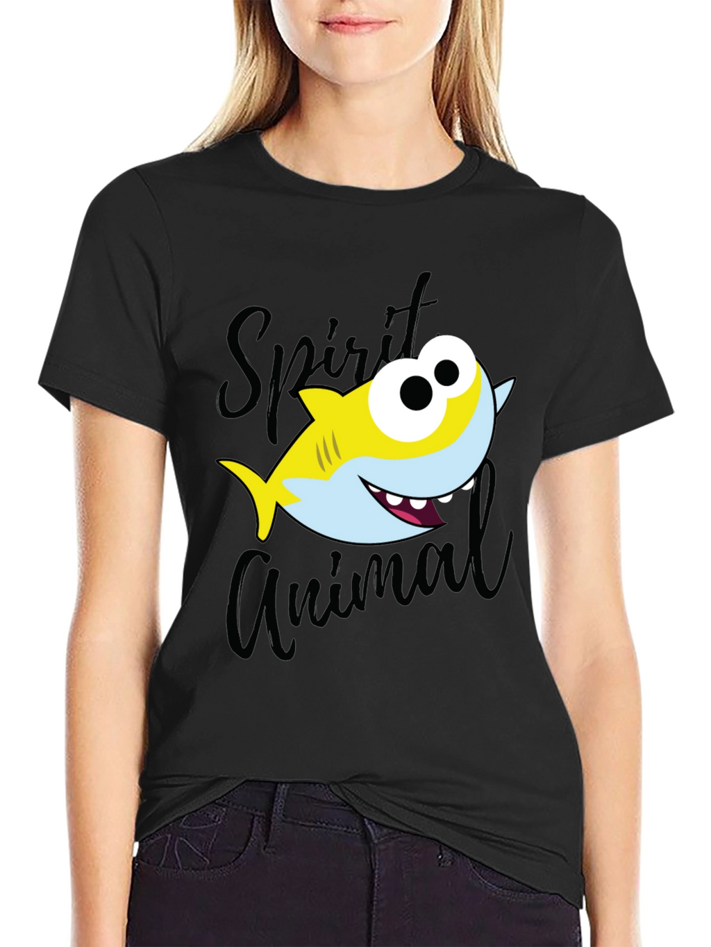 Shark Spirit Animal Graphic T-Shirt