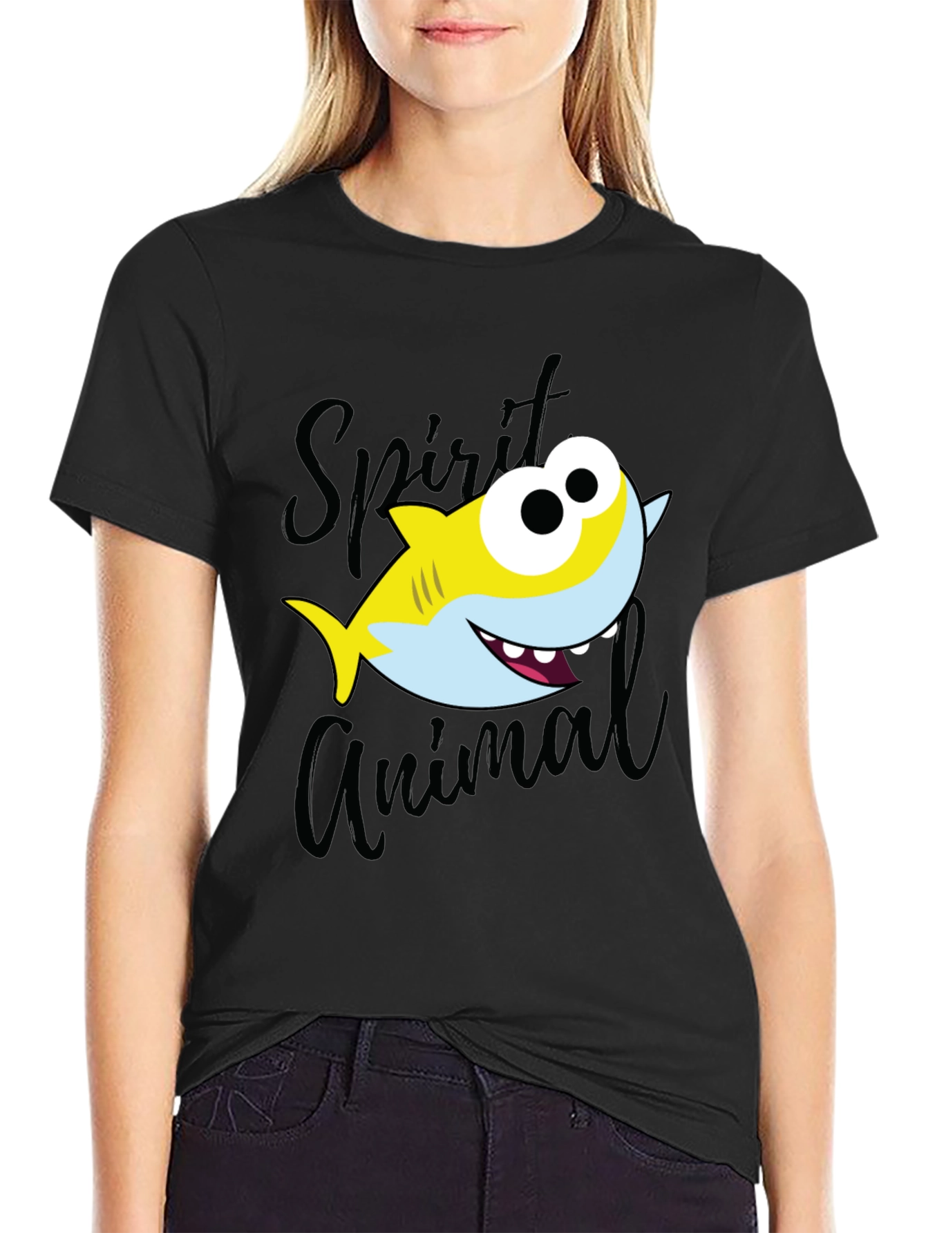 Shark Spirit Animal Graphic T-Shirt