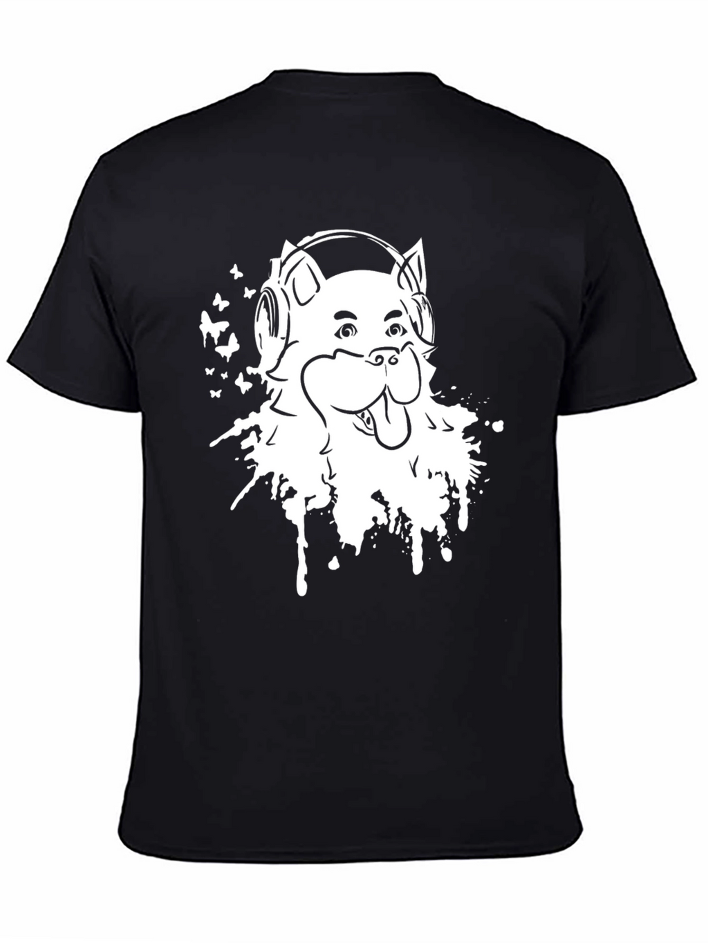 Cool Dog Graphic Tee - Music Lover Design